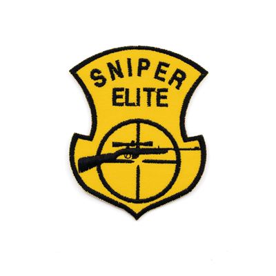 Écusson SNIPER ELITE avec fusil de précision JAUNE