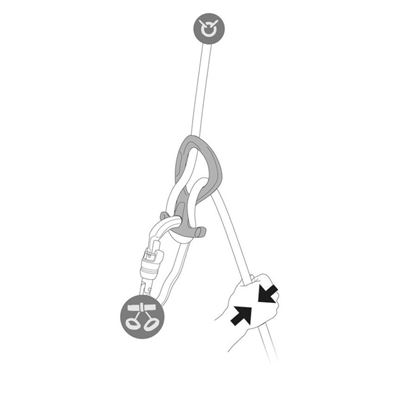 Frein de descente PIRANA CLUB NOIR PETZL D005BA01 2