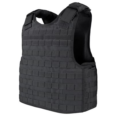 Gilet DEFENDER MOLLE porte-plaques NOIR