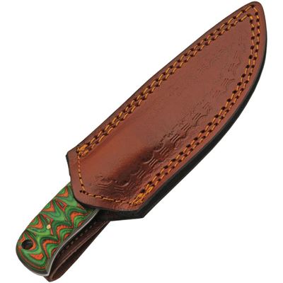 Couteau à lame fixe HUNTER GREEN damas Damascus Knives DM-1376-GN 3