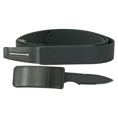 Ceinture tactique avec couteau dans la boucle NOIR