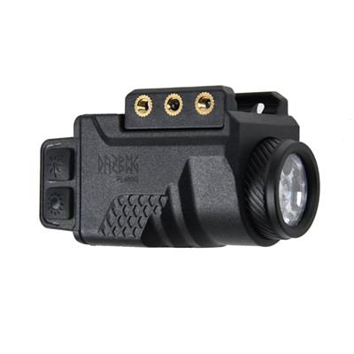 Lampe torche LA01G pour pistolet avec laser vert NOIR