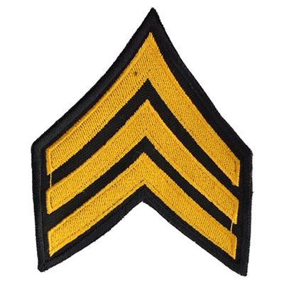 Écusson US grade SERGEANT - OR