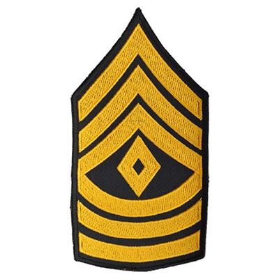 Écusson américain FIRST SERGEANT - OR