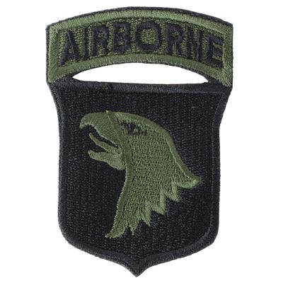 Écusson 101st AIRBORNE DIVISION - NOIR