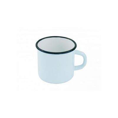 Tasse en métal émaillé 400 ml strong BLANC