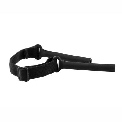 Cordon pour lunettes WX élastique avec embouts en caoutchouc NOIR