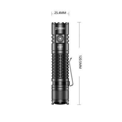 Lampe torche EST rechargeable, compacte, 1900 lumens, 211 mètres, IP68 SPERAS EST-SP 2