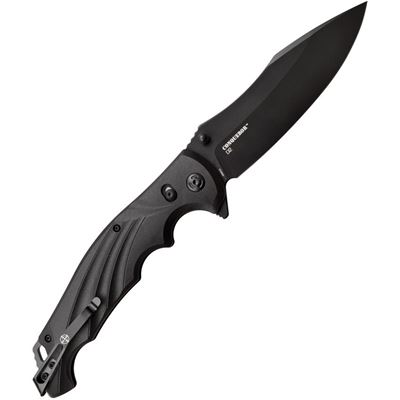 Couteau pliant CONQUEROR lame lisse NOIR ELITE TACTICAL ET-FDR010BK 2
