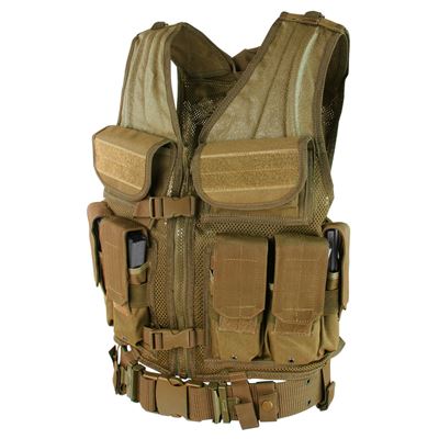 Gilet tactique ELITE TACTICAL - COYOTE BROWN