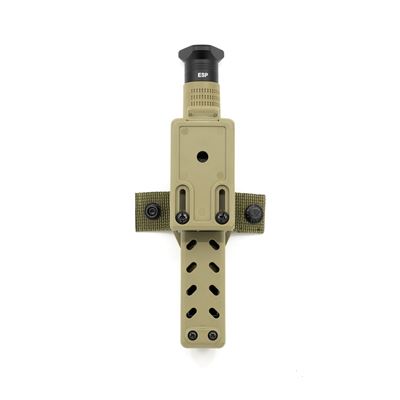 Matraque à bouton-poussoir 51 cm/20" embout tringl, poignée ergonomique avec étui KHAKI ESP EXBTT-20HEKHA 2