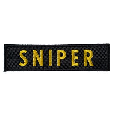 Écusson SNIPER - NOIR avec fil jaune