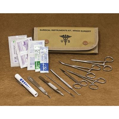 Set chirurgical US 12 pièces TAN