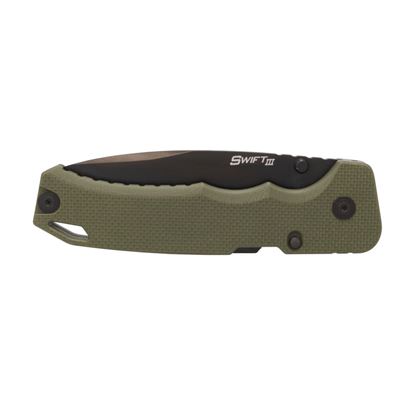 Couteau pliant SWIFT III lame lisse VERT Cold Steel FL40AT 7