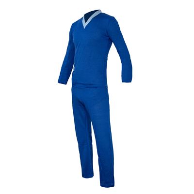 Pyjama FRANÇAIS en coton BLEU taille 46