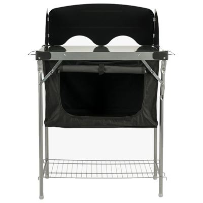 Table pliante pour cuisiner avec tablier et étagère HIGHLANDER FUR080 2