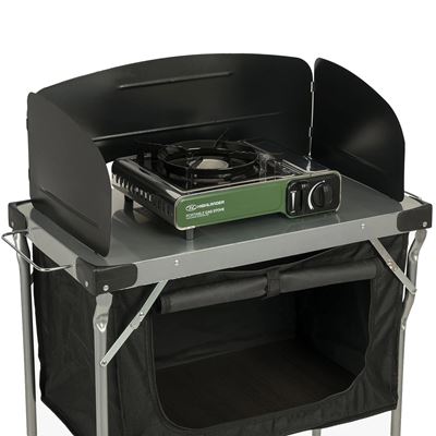 Table pliante pour cuisiner avec tablier et étagère HIGHLANDER FUR080 6