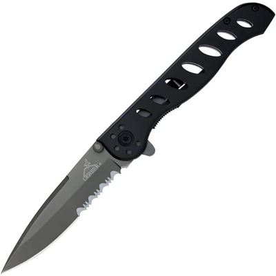 Couteau pliant EVO lame combinée NOIR