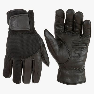 Gants SPECIAL OPS en cuir NOIRS