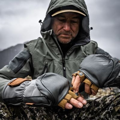 Gants POLAR à pouce GUNMETAL EBERLESTOCK GMT 2