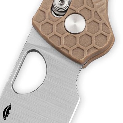 Couteau pliant CROSSBOLT à lame lisse TAN HONEY BADGER KNIVES HB6002 4