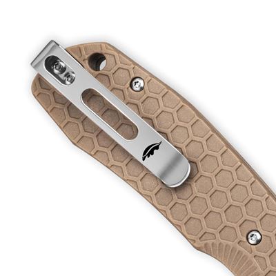 Couteau pliant CROSSBOLT à lame lisse TAN HONEY BADGER KNIVES HB6002 3
