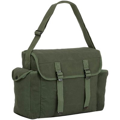 Sac à bandoulière HEAVY DUTY en toile VERTE HIGHLANDER HS005-OG 4