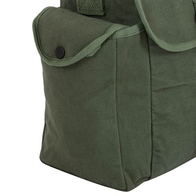 Sac à bandoulière HEAVY DUTY en toile VERTE HIGHLANDER HS005-OG 3