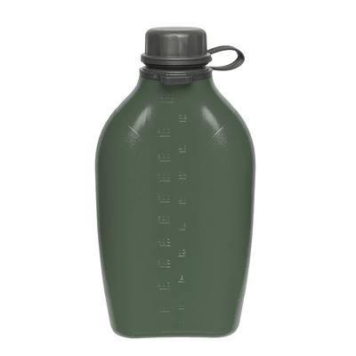 Bouteille en plastique EXPLORER 1 l avec mousqueton - bouchon vert Wildo® 4221 4
