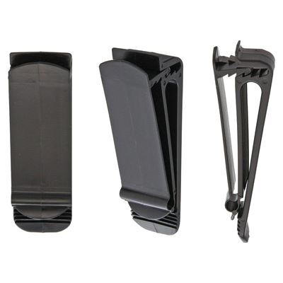 Clip de ceinture en plastique NOIR