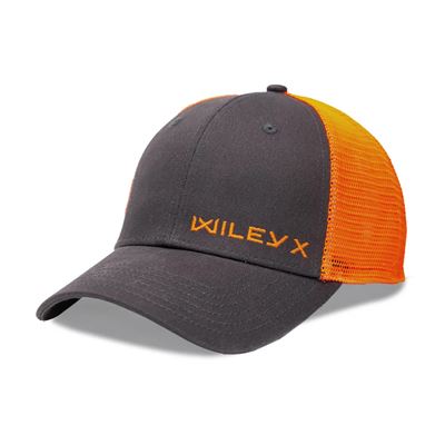 Casquette de baseball ORANGE logo horizontal WILEY X GRISE/ORANGE