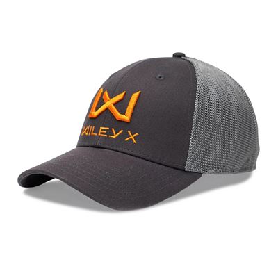Casquette de baseball ORANGE Logo WILEY X GRISE