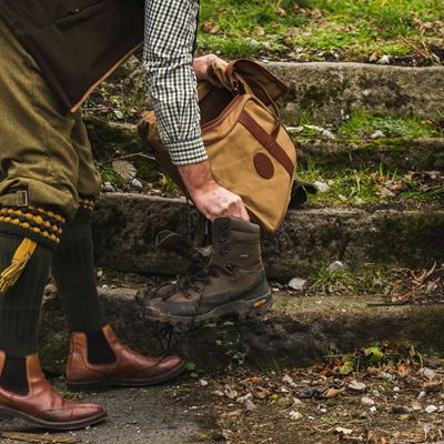 Sac à chaussures WALKING BOOT en toile MARRON JACK PYKE JBAGWBOOCANBRN 5