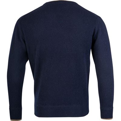 Pull ASHCOMBE en laine d'agneau BLEU JACK PYKE JCKNITASHNAV 4