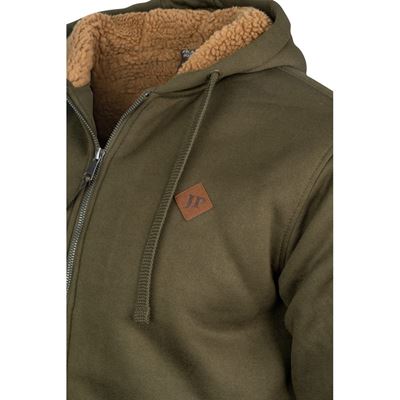 Sweat-shirt Yakka avec capuche et fermeture éclair, avec fourrure VERTE JACK PYKE JHOODYKGRN 6