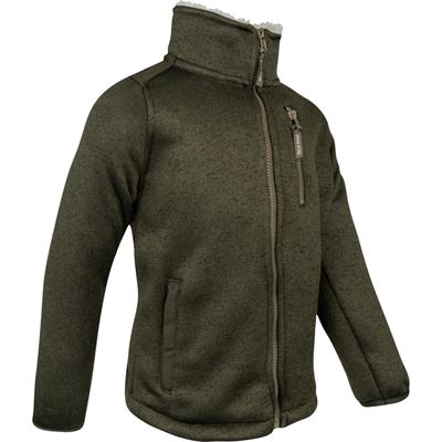Veste enfant SCANDINAVIAN SHERPA isolante VERTE JACK PYKE JKJKTFLSCADO 3
