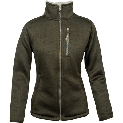 Veste femme SCANDINAVIAN SHERPA isolée VERT JACK PYKE JLJKTFLSCADO 3