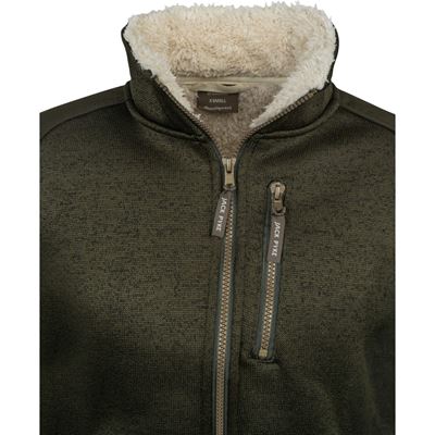 Veste femme SCANDINAVIAN SHERPA isolée VERT JACK PYKE JLJKTFLSCADO 6