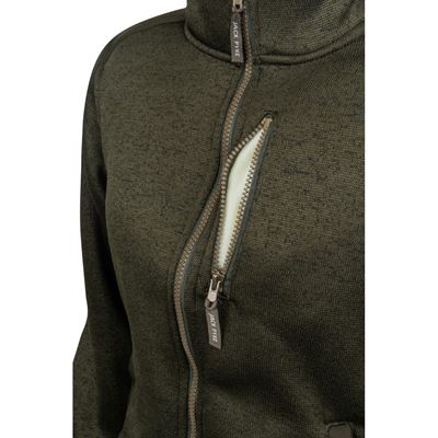 Veste femme SCANDINAVIAN SHERPA isolée VERT JACK PYKE JLJKTFLSCADO 7