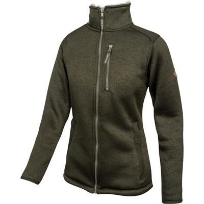 Veste femme SCANDINAVIAN SHERPA isolée VERT