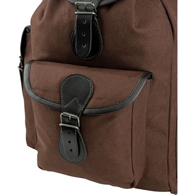 Sac à dos TRIP en toile avec accessoires en cuir MARRON JACK PYKE JPKDAYCANBRN 2