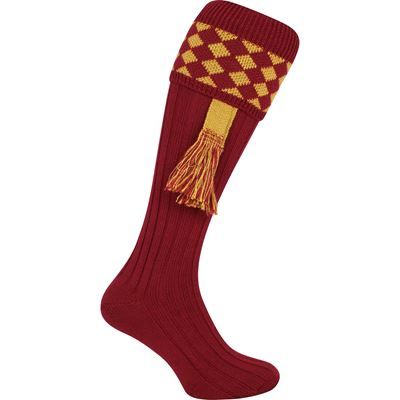 Chaussettes mi-hautes SHOOTING ROUGE taille 8-11