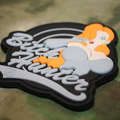 Écusson BITCH HUNTER plastique VELCRO foncé JACKETS TO GO JTG-BHP-SW 3