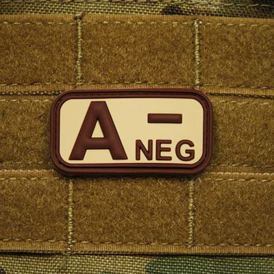 Écusson KREV A NEG plastique DESERT