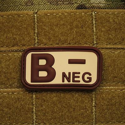 Écusson KREV B NEG plastique DESERT