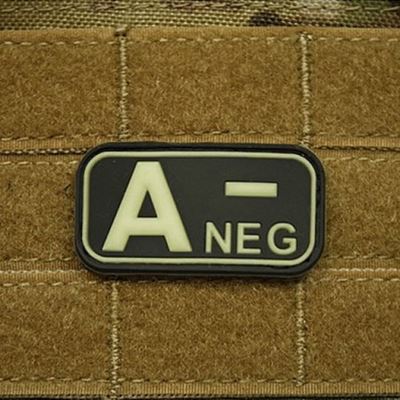 Écusson KREV A NEG plastique GLOW IN THE DARK