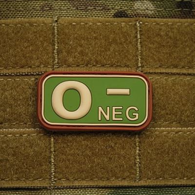 Écusson KREV 0 NEG plastique MULTICAM®