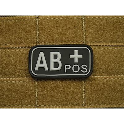 Écusson KREV AB POS plastique NOIR SWAT