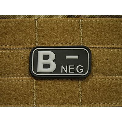 Écusson KREV B NEG plastique NOIR SWAT