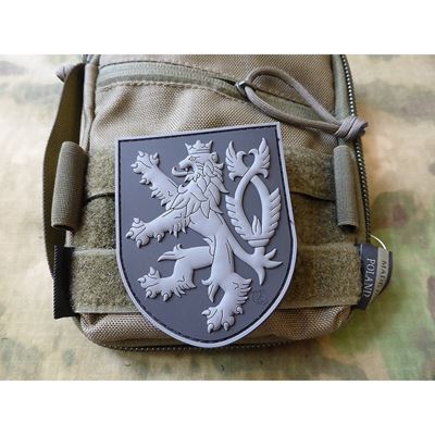 Écusson ČESKÝ LEV plastique velcro NOIR